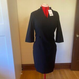 MUXXN design, black fitted classic cocktail dress, size 2X with tags